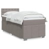 Boxspringbett mit Matratze Taupe 90x190 cm Stoff