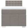 Boxspringbett mit Matratze Taupe 90x190 cm Stoff