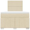 Boxspringbett mit Matratze Creme 120x190 cm Stoff