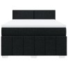 Boxspringbett mit Matratze Schwarz 140x190 cm Stoff