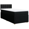 Boxspringbett mit Matratze Schwarz 80x200 cm Stoff