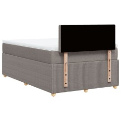 Boxspringbett mit Matratze Taupe 120x190 cm Stoff