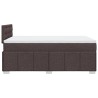 Boxspringbett mit Matratze Dunkelbraun 120x200 cm Stoff