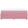 Boxspringbett mit Matratze Rosa 140x190 cm Samt