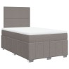 Boxspringbett mit Matratze Taupe 120x190 cm Stoff