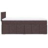 Boxspringbett mit Matratze Dunkelbraun 90x190 cm Stoff