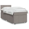 Boxspringbett mit Matratze Taupe 90x190 cm Stoff