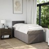 Boxspringbett mit Matratze Taupe 90x190 cm Stoff