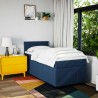 Boxspringbett mit Matratze Blau 90x200 cm Stoff