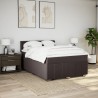 Boxspringbett mit Matratze Dunkelbraun 140x190 cm Stoff