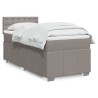 Boxspringbett mit Matratze Taupe 100x200 cm Stoff