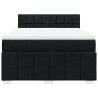 Boxspringbett mit Matratze Schwarz 140x190 cm Stoff