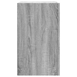 Wandregal Grau Sonoma 75x35x60 cm Holzwerkstoff