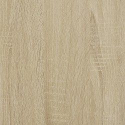 Beistelltisch mit Rollen Sonoma-Eiche 55x60x78 cm Holzwerkstoff