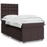 Boxspringbett mit Matratze Dunkelbraun 90x190 cm Stoff