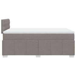 Boxspringbett mit Matratze Taupe 120x190 cm Stoff