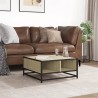 Couchtisch Sonoma-Eiche 60,5x60,5x30cm Holzwerkstoff und Metall