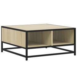 Couchtisch Sonoma-Eiche 60,5x60,5x30cm Holzwerkstoff und Metall