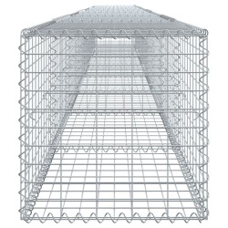 Gabione mit Deckel 800x50x50 cm Verzinktes Eisen