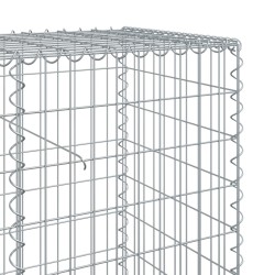 Gabione mit Deckel 1000x50x100 cm Verzinktes Eisen