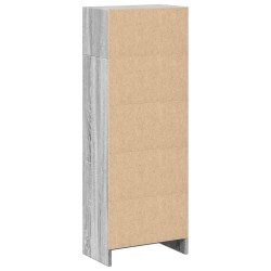 Bücherregal Grau Sonoma 40x24x109 cm Holzwerkstoff