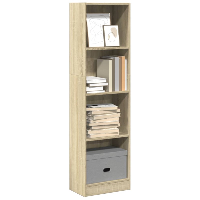 Bücherregal Sonoma-Eiche 40x24x143 cm Holzwerkstoff