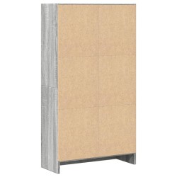 Bücherregal Grau Sonoma 60x24x109 cm Holzwerkstoff