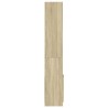 Highboard Sonoma-Eiche 92x33x180 cm Holzwerkstoff