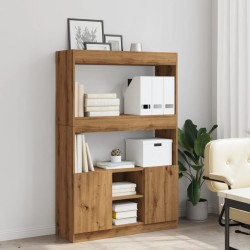 Highboard Artisan-Eiche 92x33x140 cm Holzwerkstoff