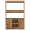 Highboard Artisan-Eiche 92x33x140 cm Holzwerkstoff