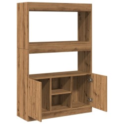 Highboard Artisan-Eiche 92x33x140 cm Holzwerkstoff