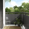 Balkon-Sichtschutz Anthrazit 600x100 cm Poly Rattan