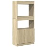 Highboard Sonoma-Eiche 63x33x140 cm Holzwerkstoff