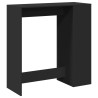 Bartisch mit Regal Schwarz 101x40x103,5 cm Holzwerkstoff