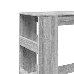 Bartisch mit Regal Grau Sonoma 90x40x103,5 cm Holzwerkstoff