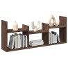 Wandschrank 100x18x40 cm Braun Eichen-Optik Holzwerkstoff