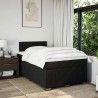 Boxspringbett mit Matratze Schwarz 120x200 cm Stoff