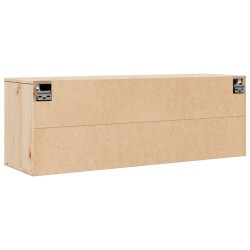 Wandschrank 100x30x35 cm Massivholz Kiefer