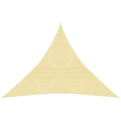 Sonnensegel 160 g/m² Beige 4x4x4 m HDPE