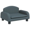 Kindersofa Dunkelgrau 50x40x30 cm Stoff