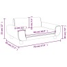 Kindersofa Hellgrau 70x45x33 cm Samt