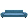 Kindersofa Blau 100x54x33 cm Samt