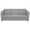 3-Sitzer-Sofa Stoff Hellgrau