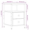 Nachttisch Grau Sonoma-Eiche 34x35,5x50 cm Holzwerkstoff