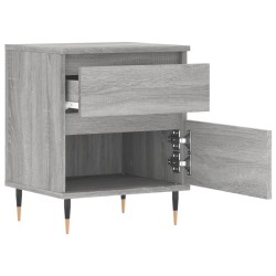 Nachttisch Grau Sonoma 40x35x50 cm Holzwerkstoff