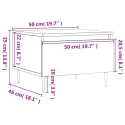 Couchtisch Betongrau 50x46x35 cm Holzwerkstoff