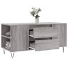 Couchtisch Grau Sonoma 102x44,5x50 cm Holzwerkstoff