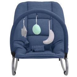 Babywippe Marineblau Stahl