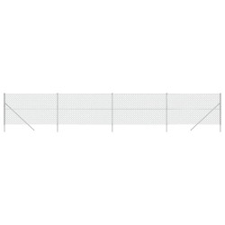 Maschendrahtzaun Silbern 1,4x10 m