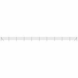 Maschendrahtzaun Anthrazit 0,8x25 m Verzinkter Stahl